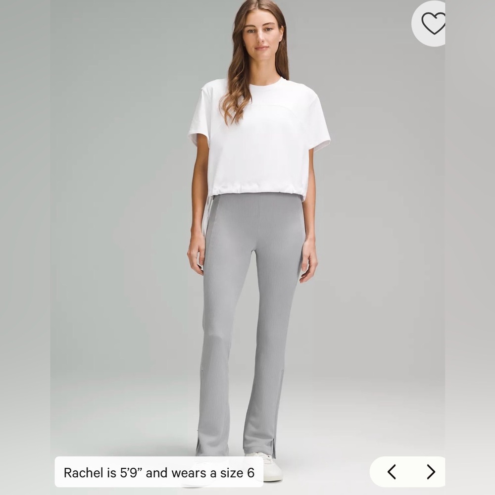 lululemon athletica Gray Ribbed Leggings
